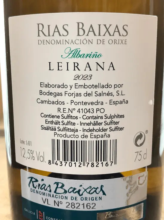 Vino leirana albariño