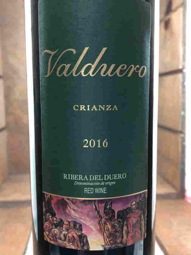 Etiqueta de Botella de Valduero crianza