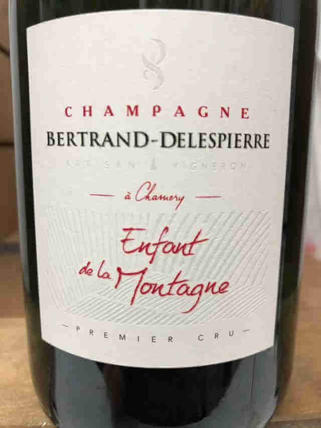 Etiqueta de Botella de Champán Bertrand Delespierre