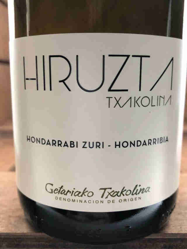 Etiqueta botella Hiruzta txacoli