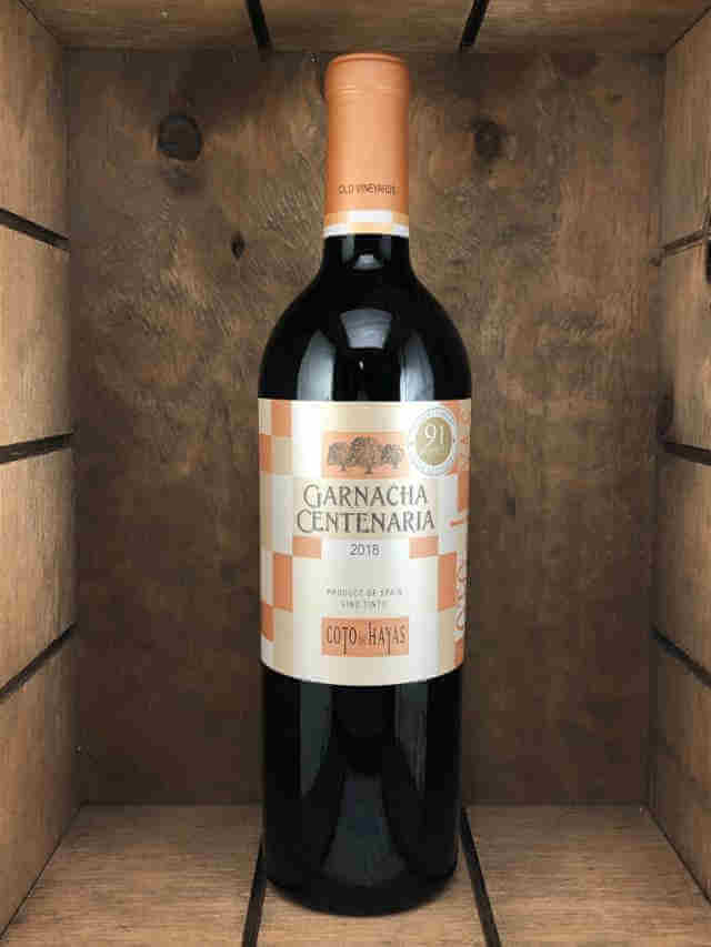 Botella de Garnacha centenaria coto de Hayas
