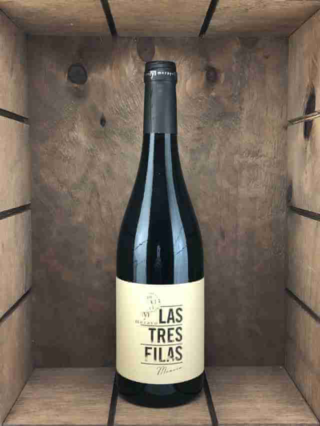 Botella de las tres filas