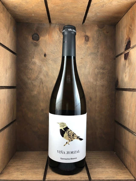 Botella de viña zorzal garnacha blanca