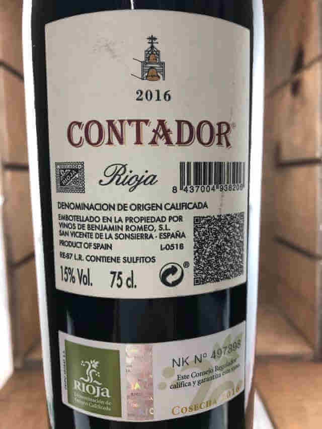 Contra de botella contador