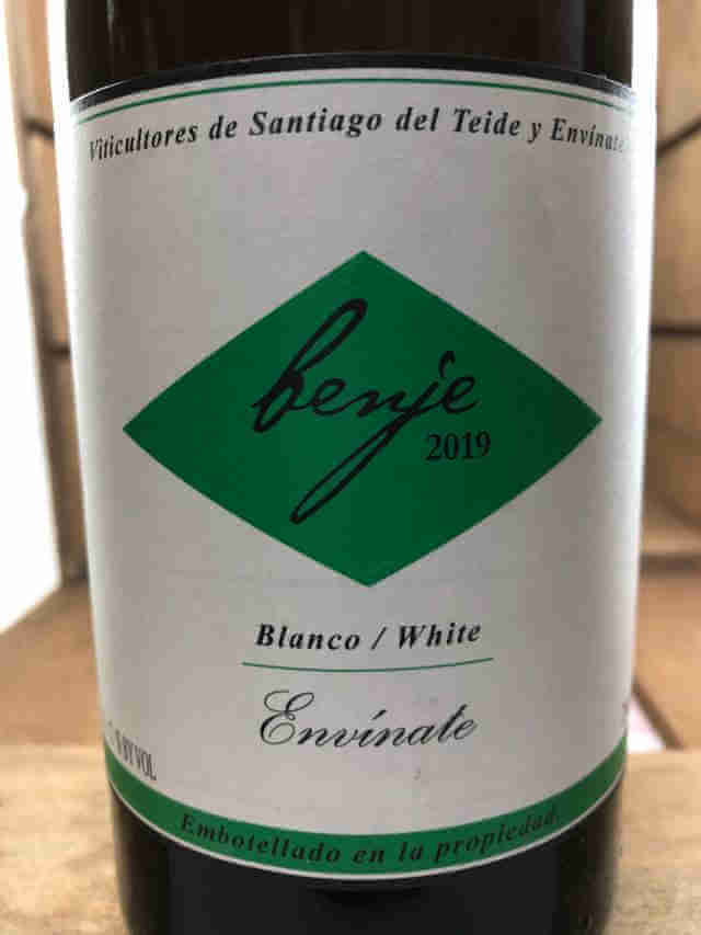 Etiqueta de Botella de Benje blanco