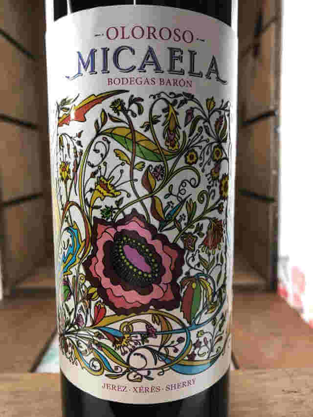Etiqueta de Botella de Micaela Oloroso