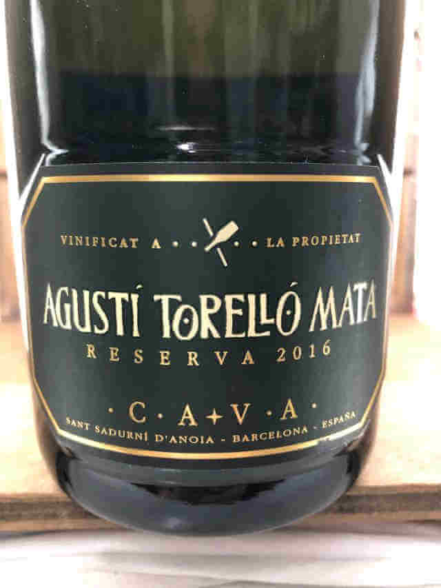 Etiqueta de Botella de Agusti Torello Mata brut reserva