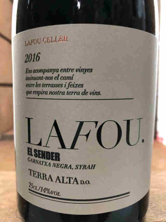 etiqueta de Lafou el sender