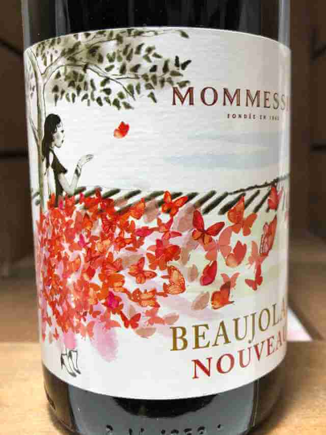etiqueta Mommessin Beaujolais nouveau