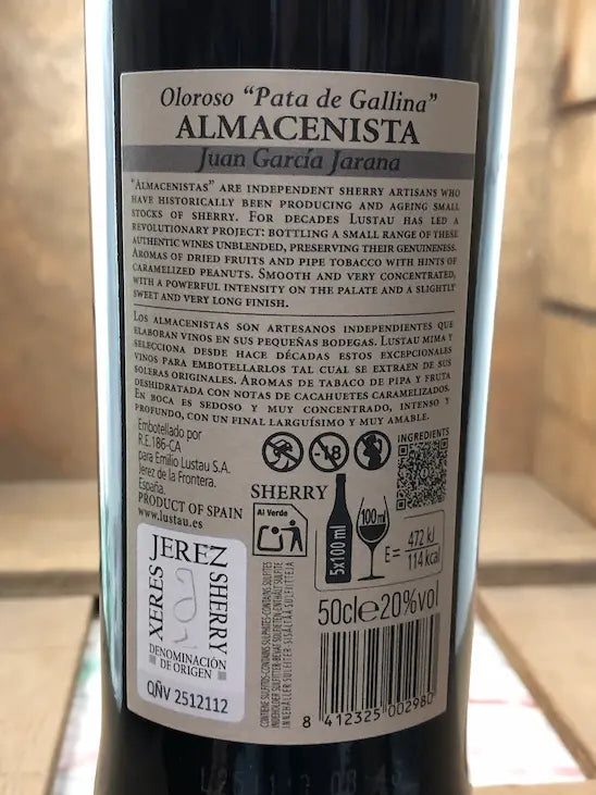 oloroso lustau pata de gallina