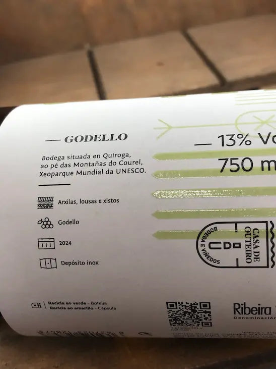 vino godello blanco casa de outeiro