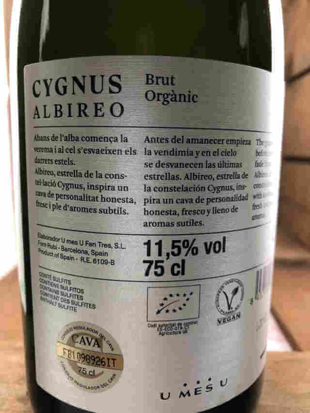 contra de Botella de Cygnus Albireo brut