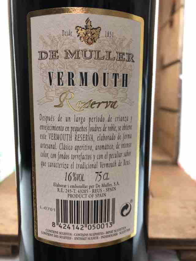 Contra de vermut de Muller