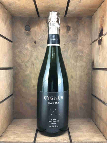 Botella de Cygnus Sador brut nature
