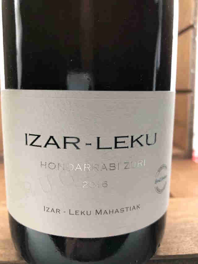 Etiqueta de botella de Izar-leku