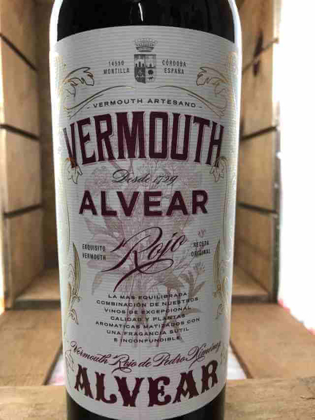 Etiqueta de vermut Alvear