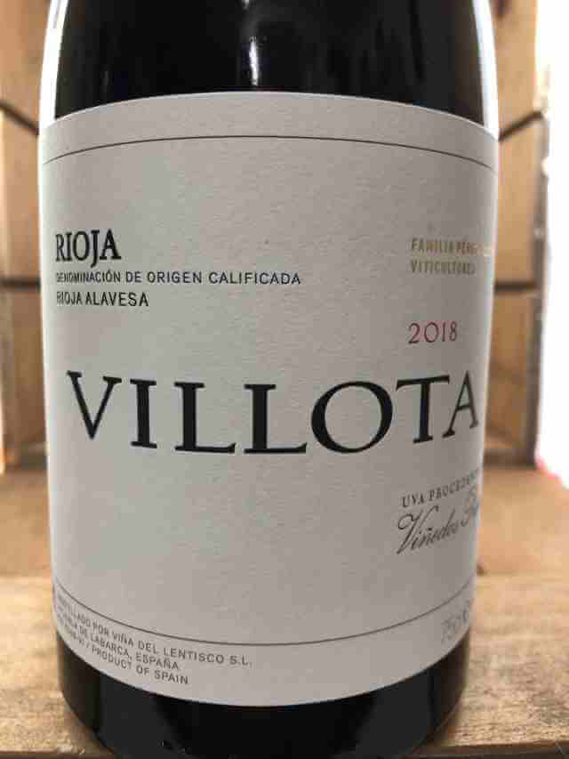 Etiqueta de vino Villota