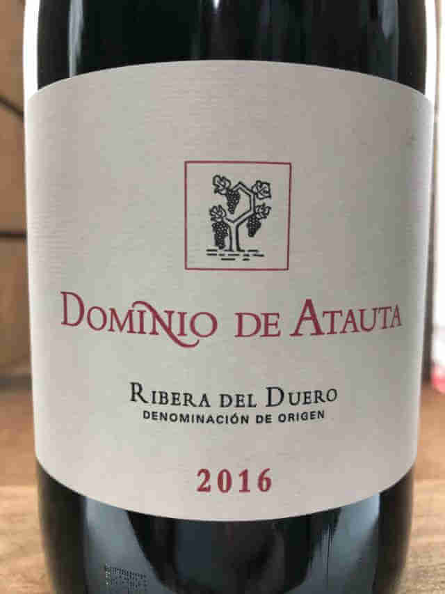 Etiqueta de botella de Dominio de Atauta