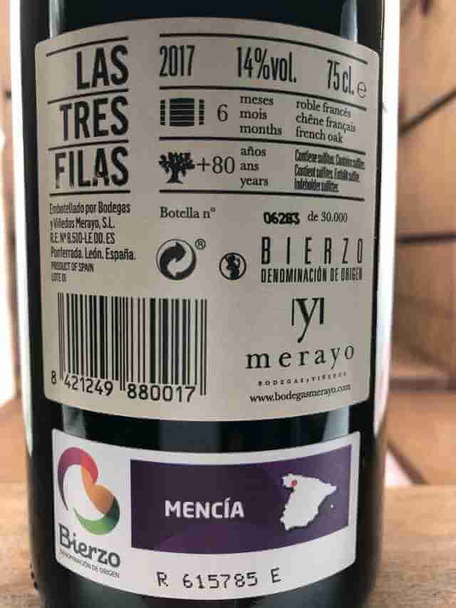 Contra botella de las tres filas