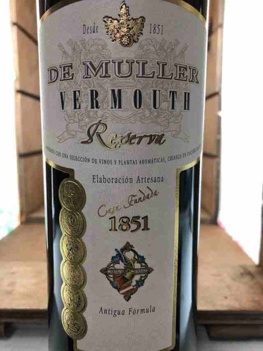 Etiqueta de vermut de Muller