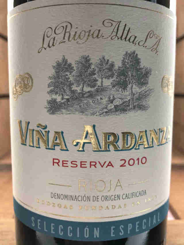 Etiqueta de Viña Ardanza