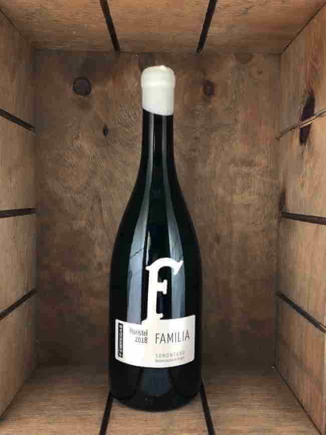 Botella de vino Fábregas Moristel
