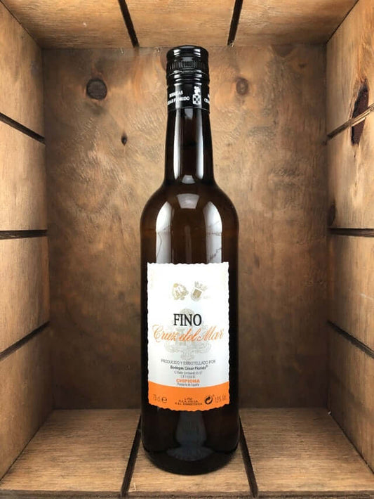 Botella de fino cruz del mar