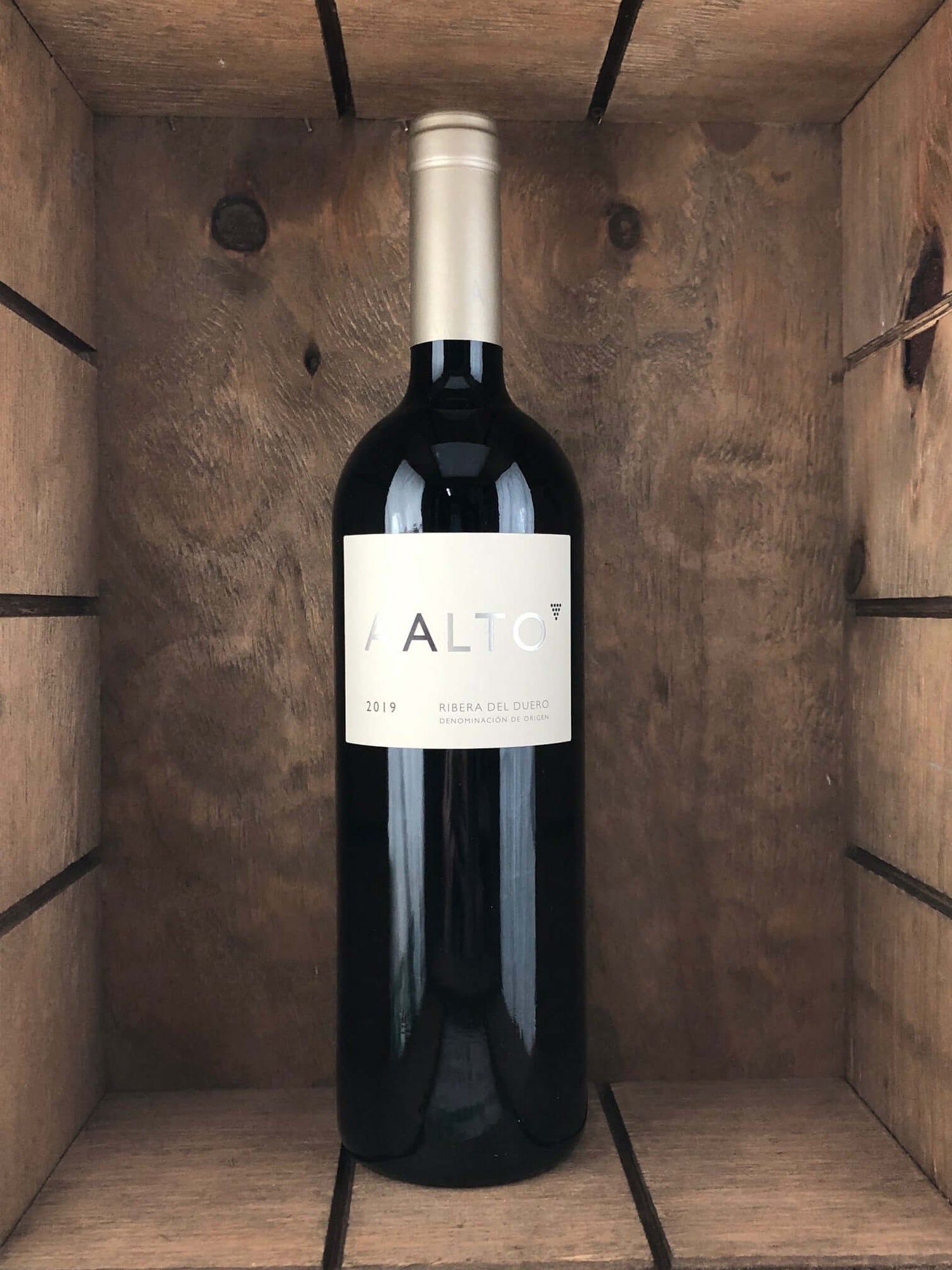 Botella de vino tinto Aalto