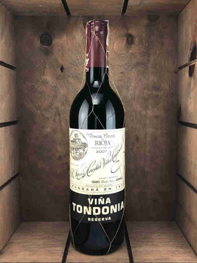 Botella de Viña Tondonia