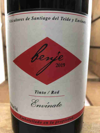 Etiqueta de Botella de Benje tinto
