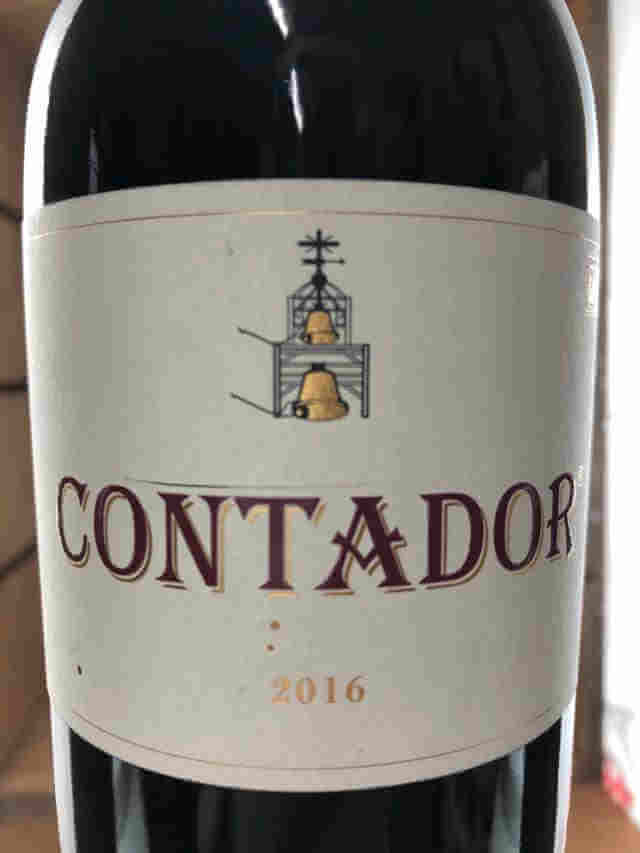 etiqueta de botella contador
