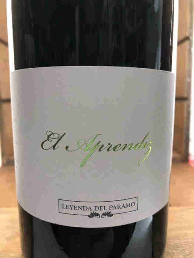 Etiqueta de botella de el aprendiz tinto