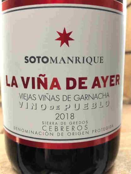 La viña de ayer detalle de etiqueta